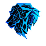 Geometric Lion Head Laser Cut Art