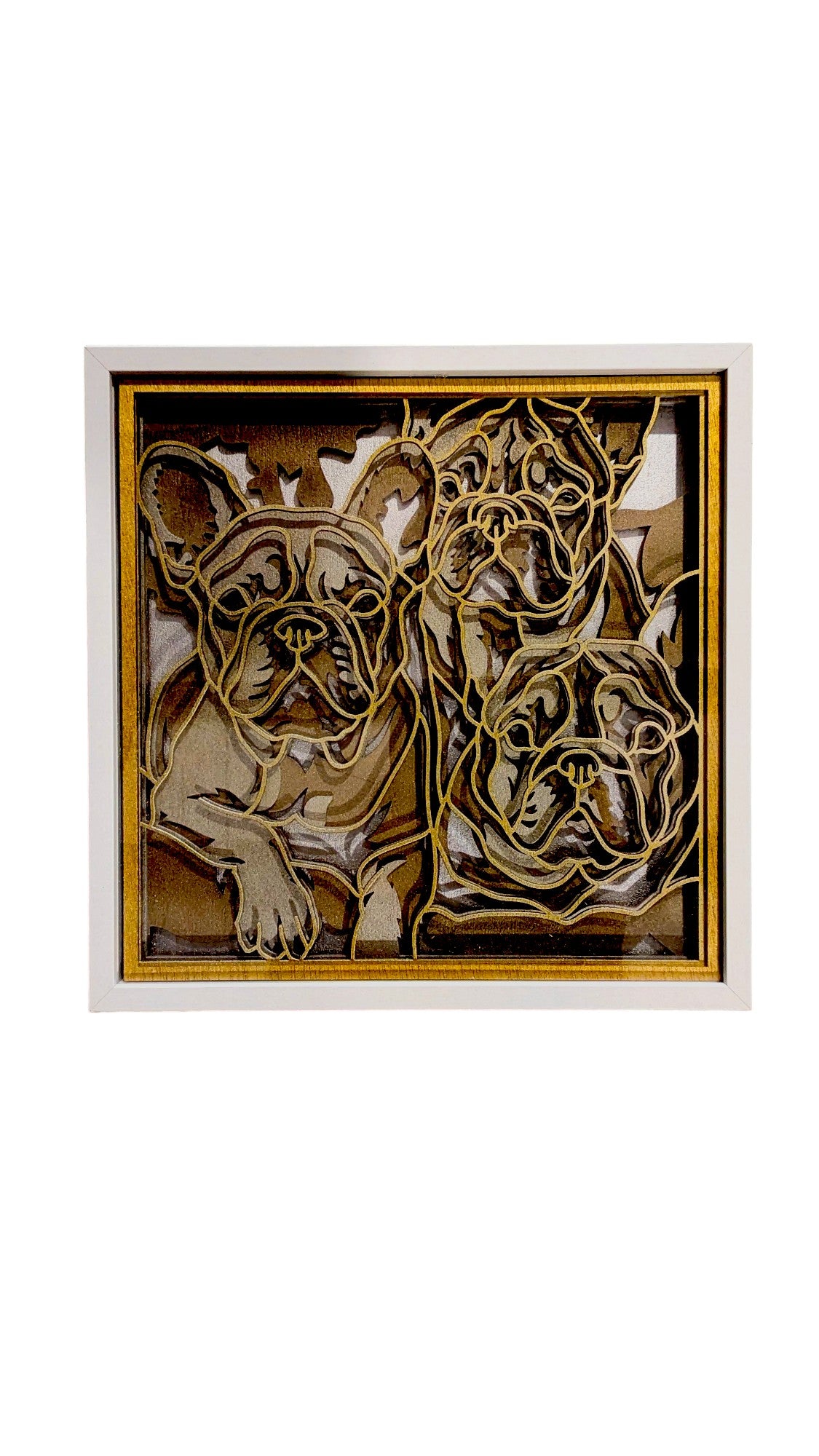 French Bulldog Shadow Box