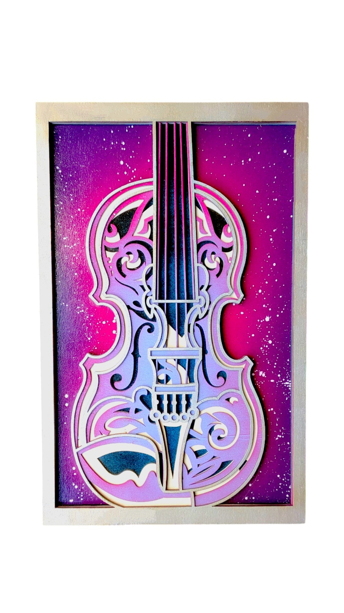 Violin Laser Cut Art