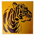 Tiger Bust Laser Cut Art