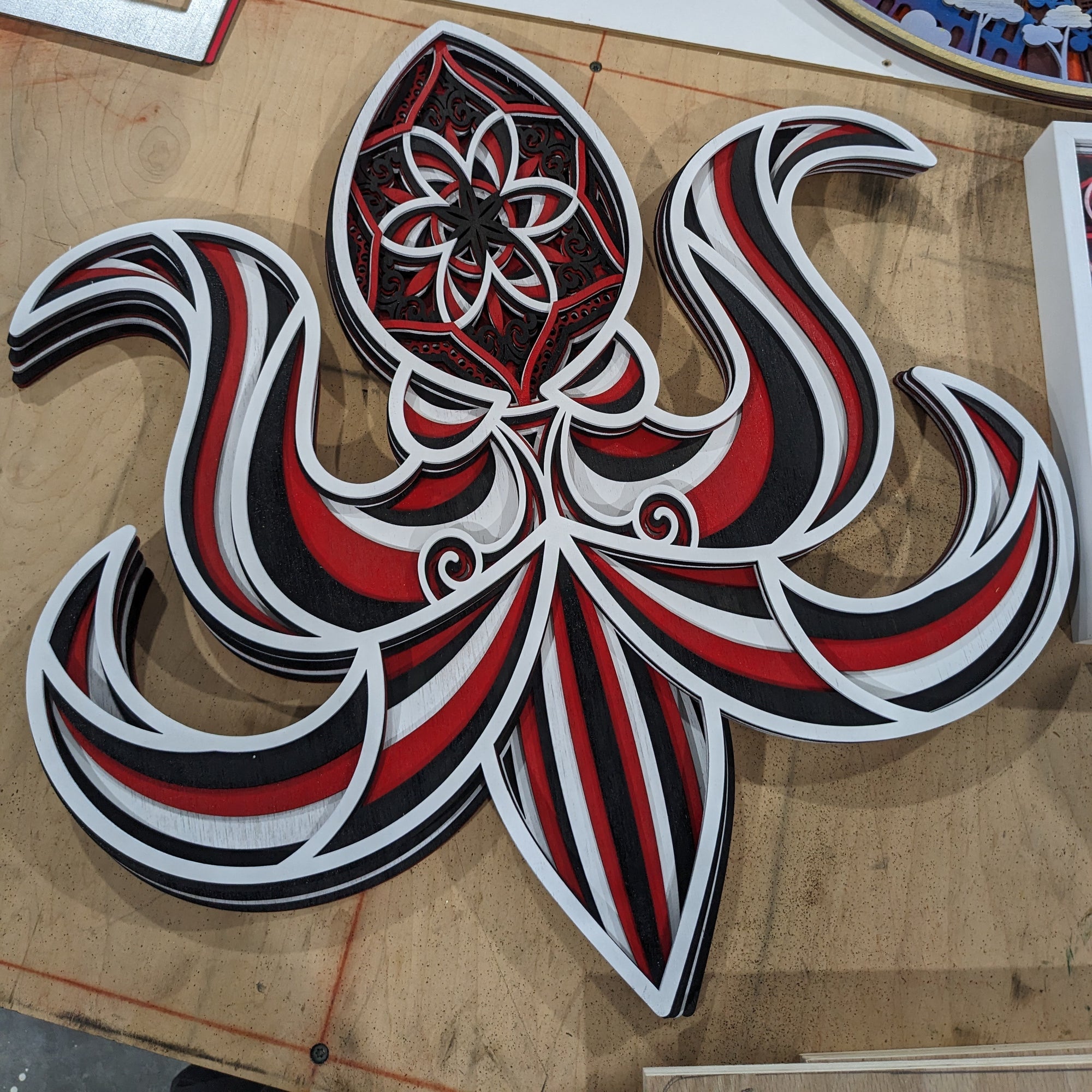 Octopus Laser Cut Art