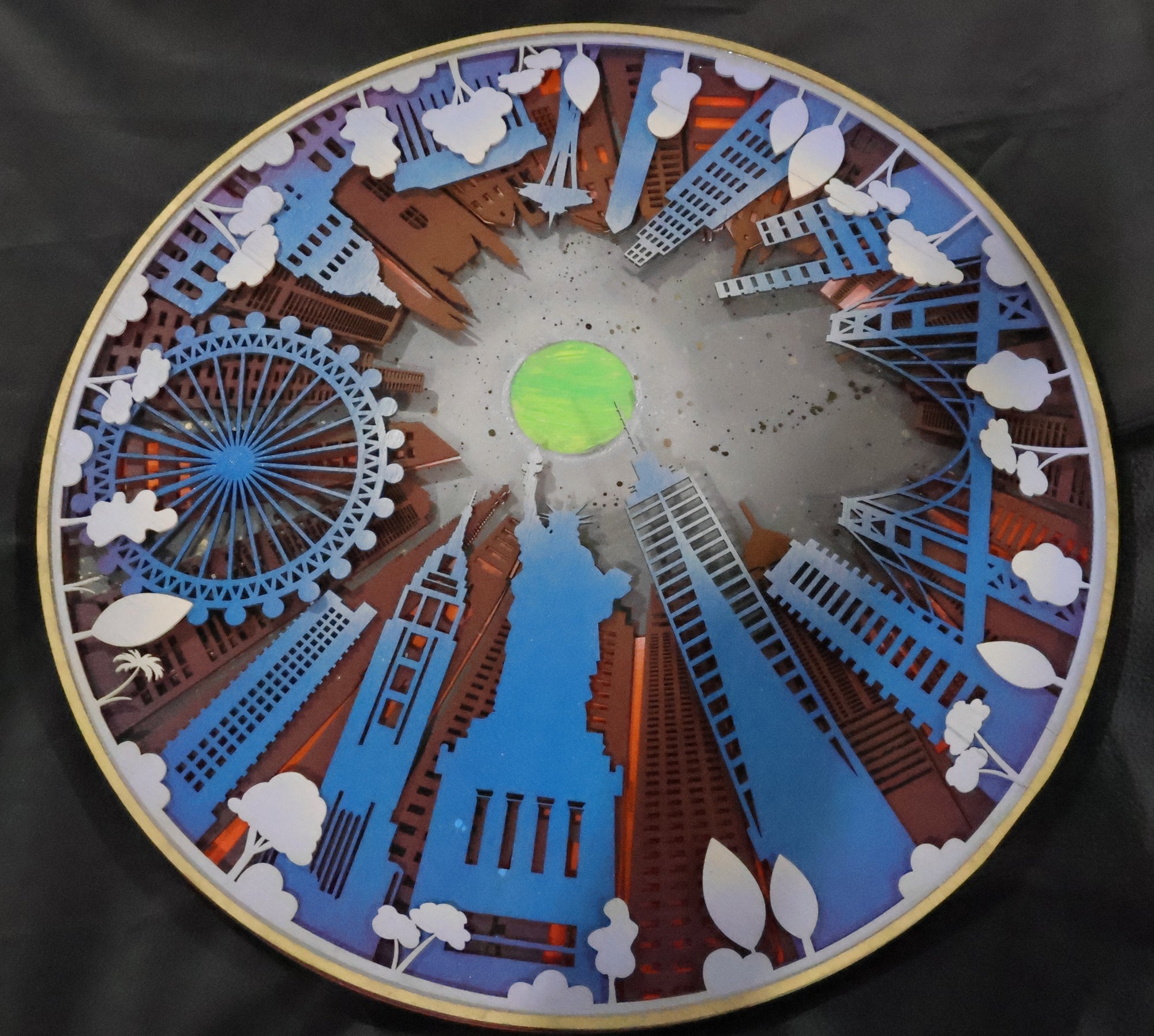 USA Cities Laser Cut Art