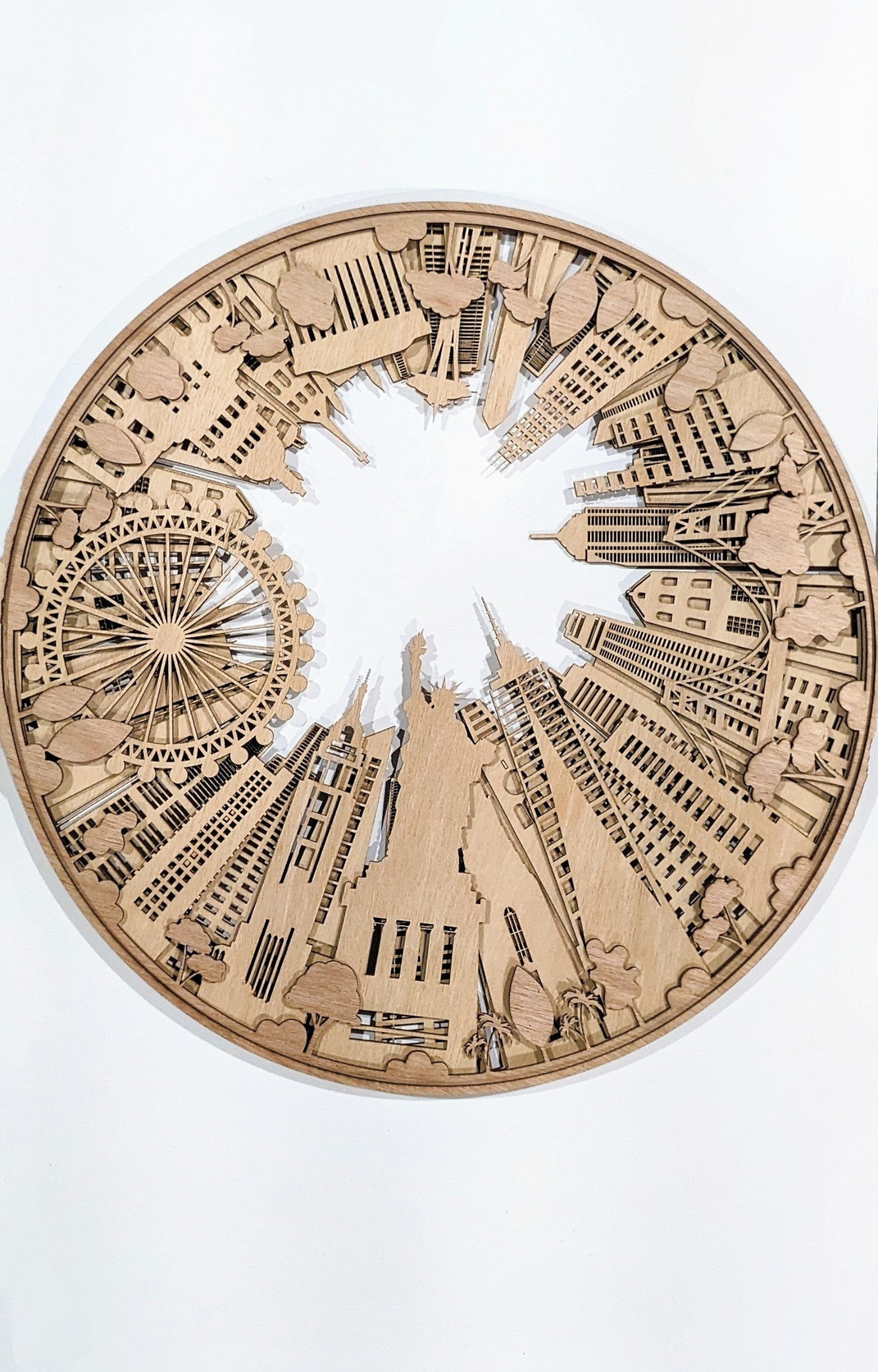 USA Cities Laser Cut Art