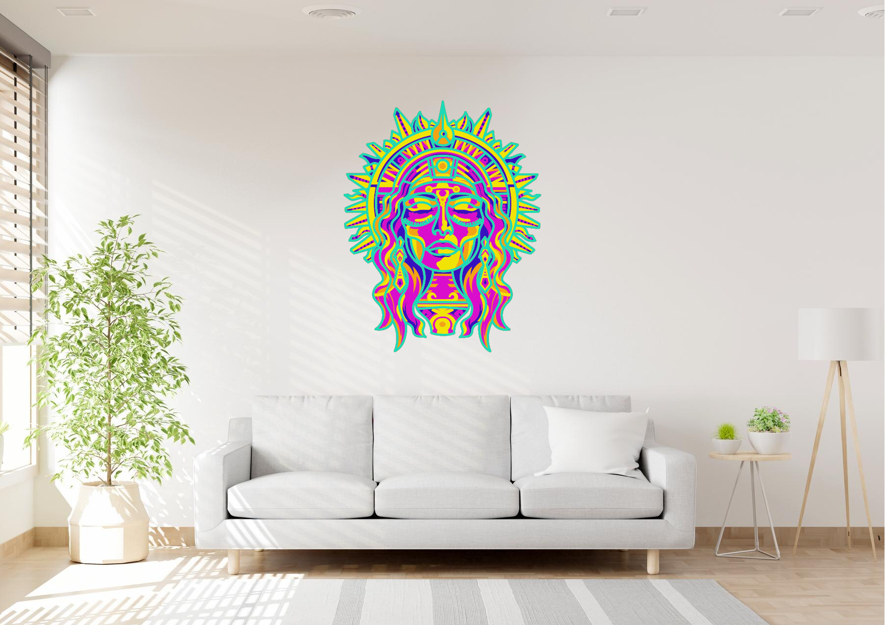 Sun Goddess Laser Cut Art