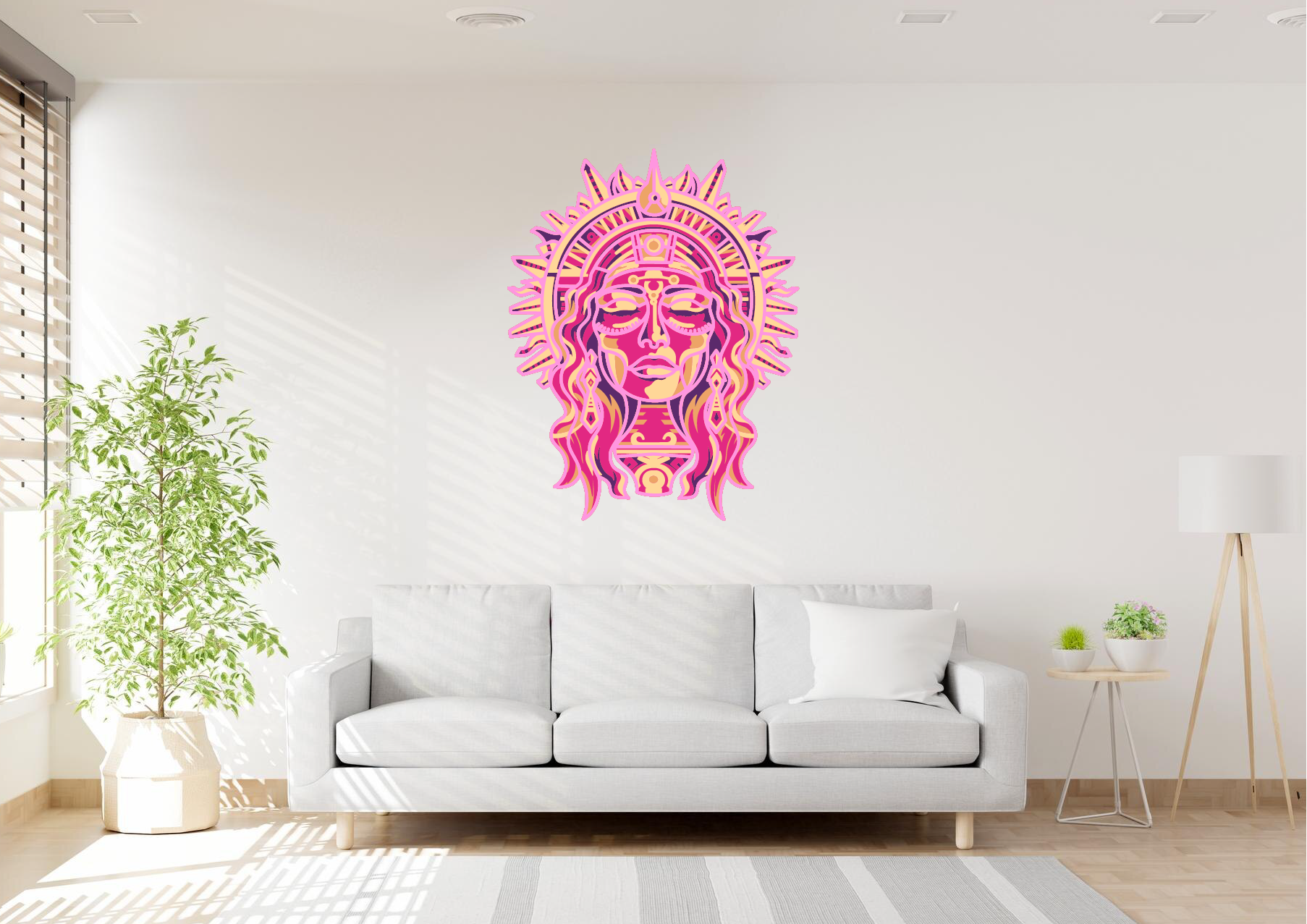 Sun Goddess Laser Cut Art