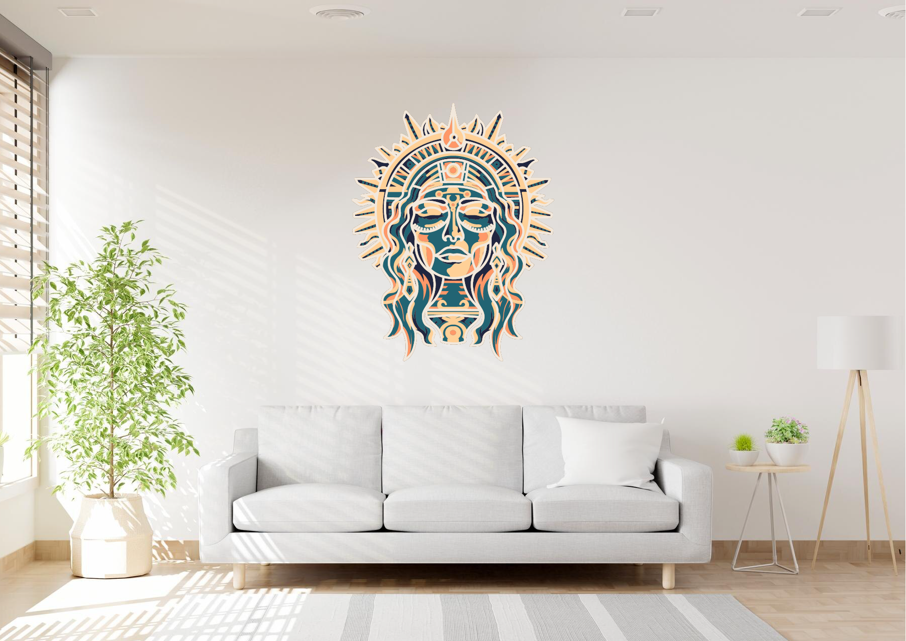 Sun Goddess Laser Cut Art