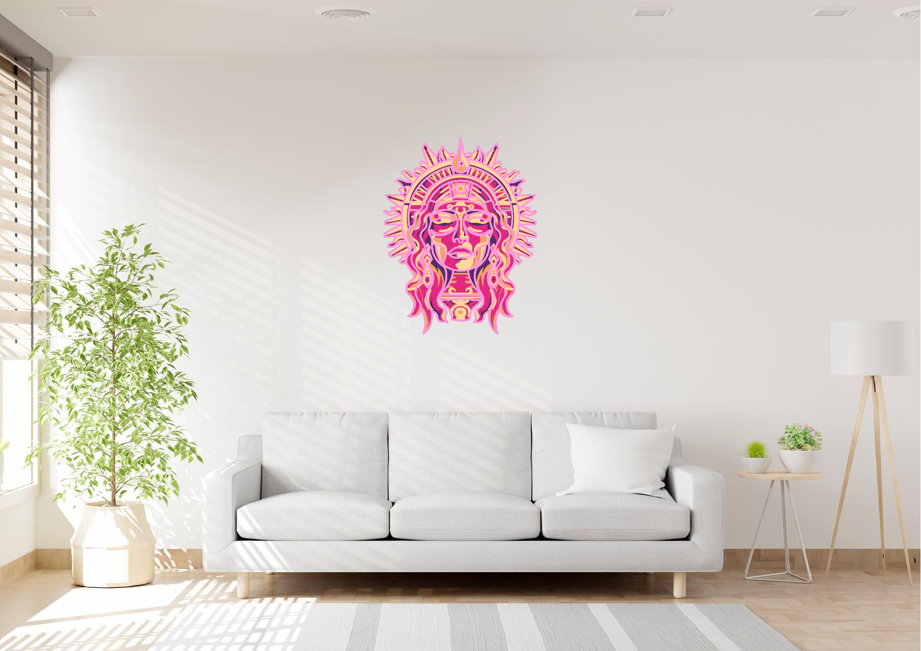 Sun Goddess Laser Cut Art