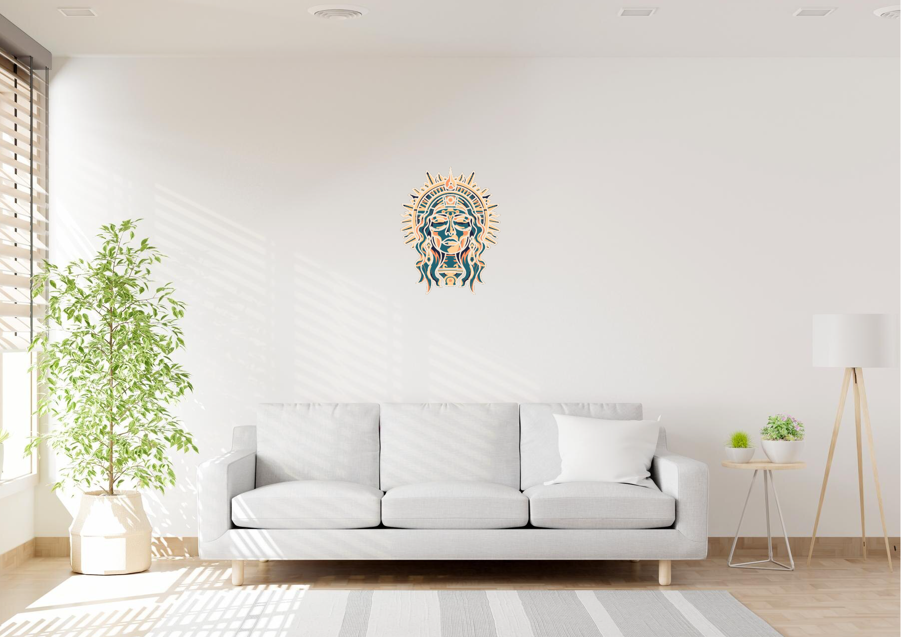 Sun Goddess Laser Cut Art