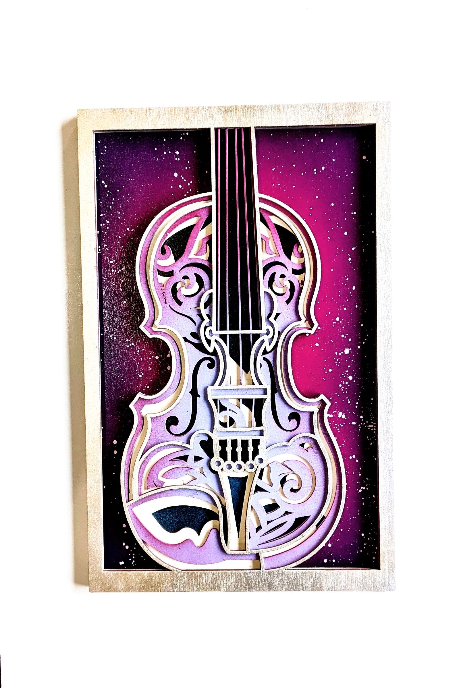 Violin Laser Cut Art