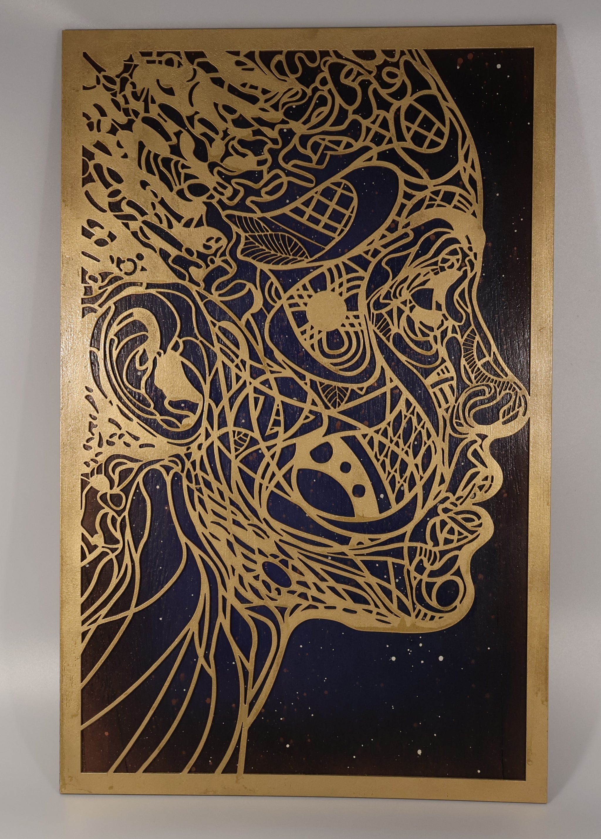 Woman Side View Laser Cut Art