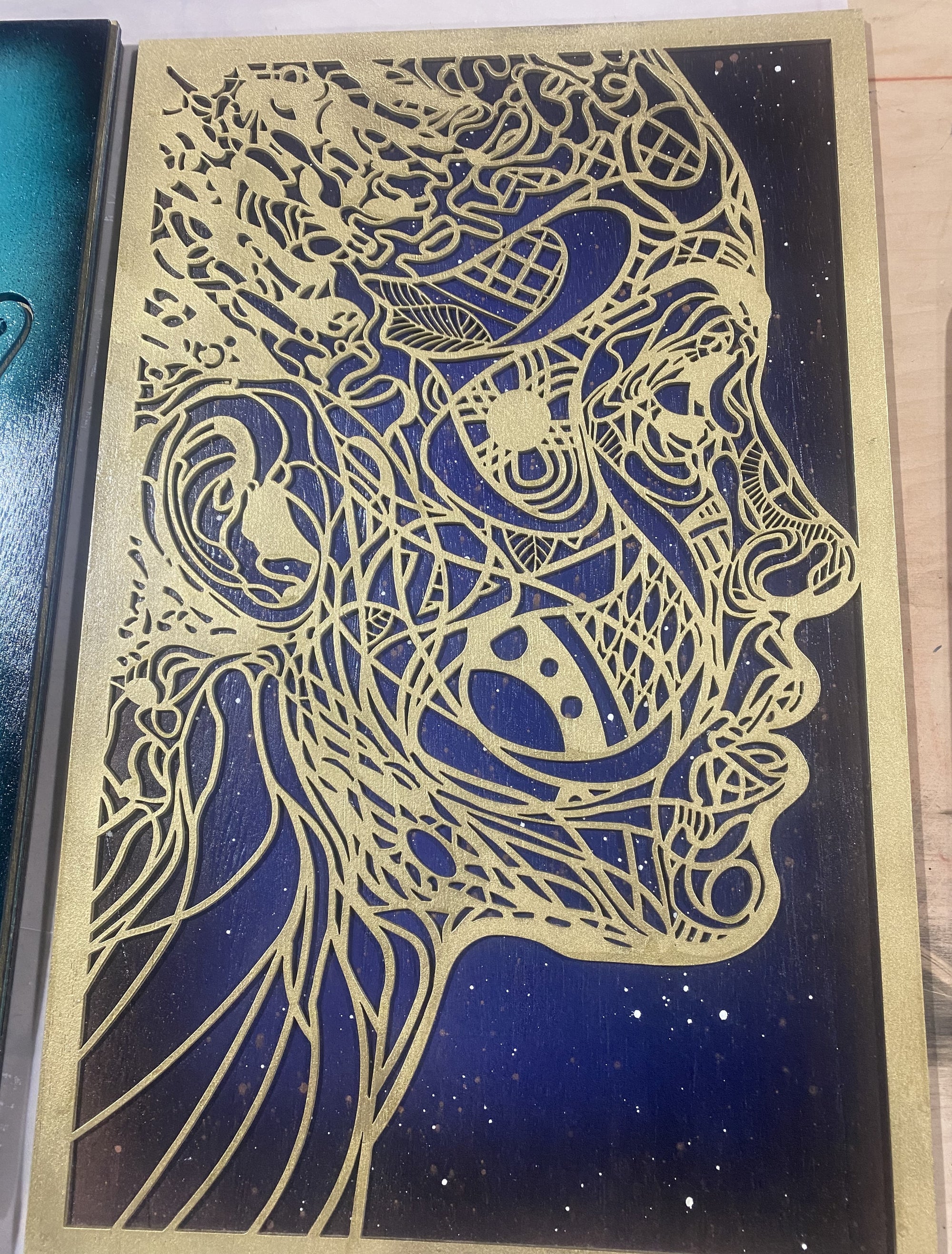 Woman Side View Laser Cut Art