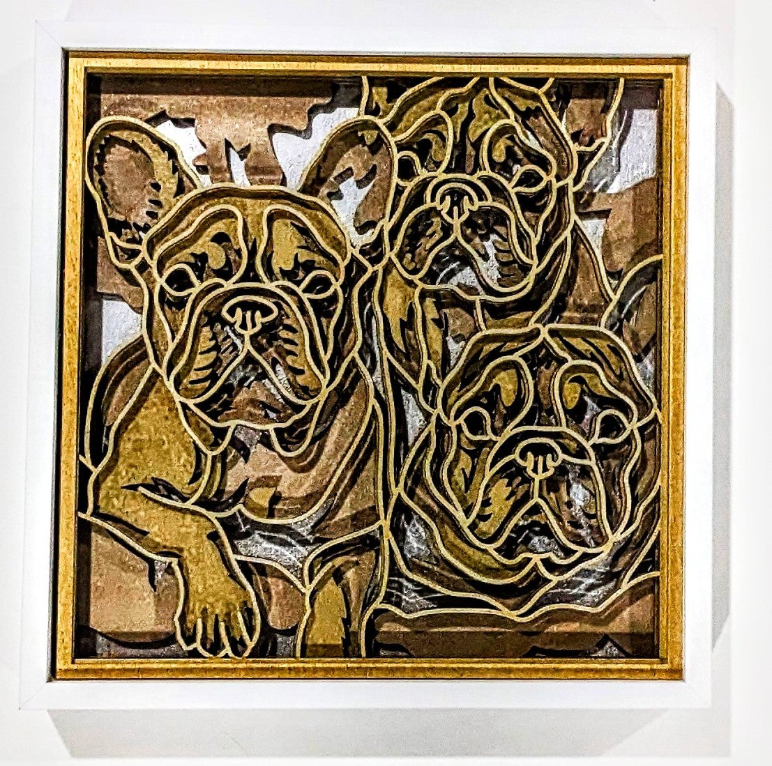 French Bulldog Shadow Box