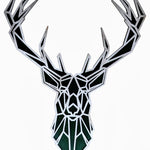 Geometric Buck Head Laser Cut Art